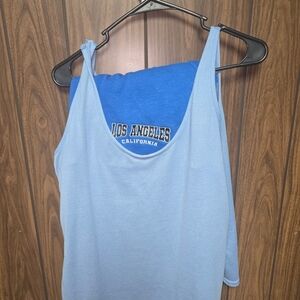 Light Blue Los Angeles Tank Top